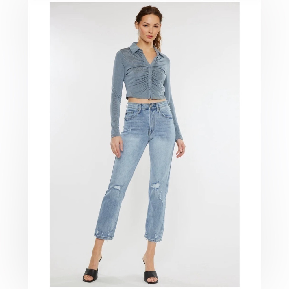 🆕Kancan MISSY HIGH RISE SLIM STRAIGHT JEANS - Picture 3 of 10
